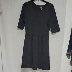 Vince Camuto Black Long Sleeve Dress